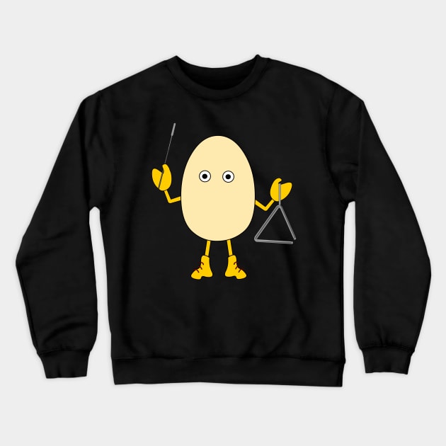 Triangle Egghead Crewneck Sweatshirt by Barthol Graphics